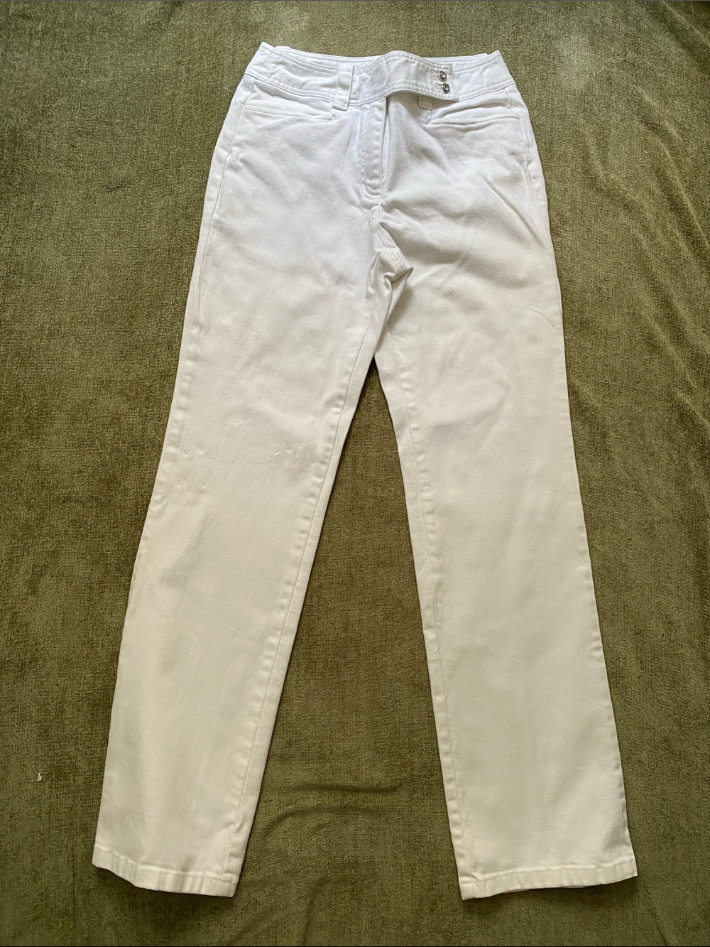 Talbots White Straight-Leg Women's Jeans